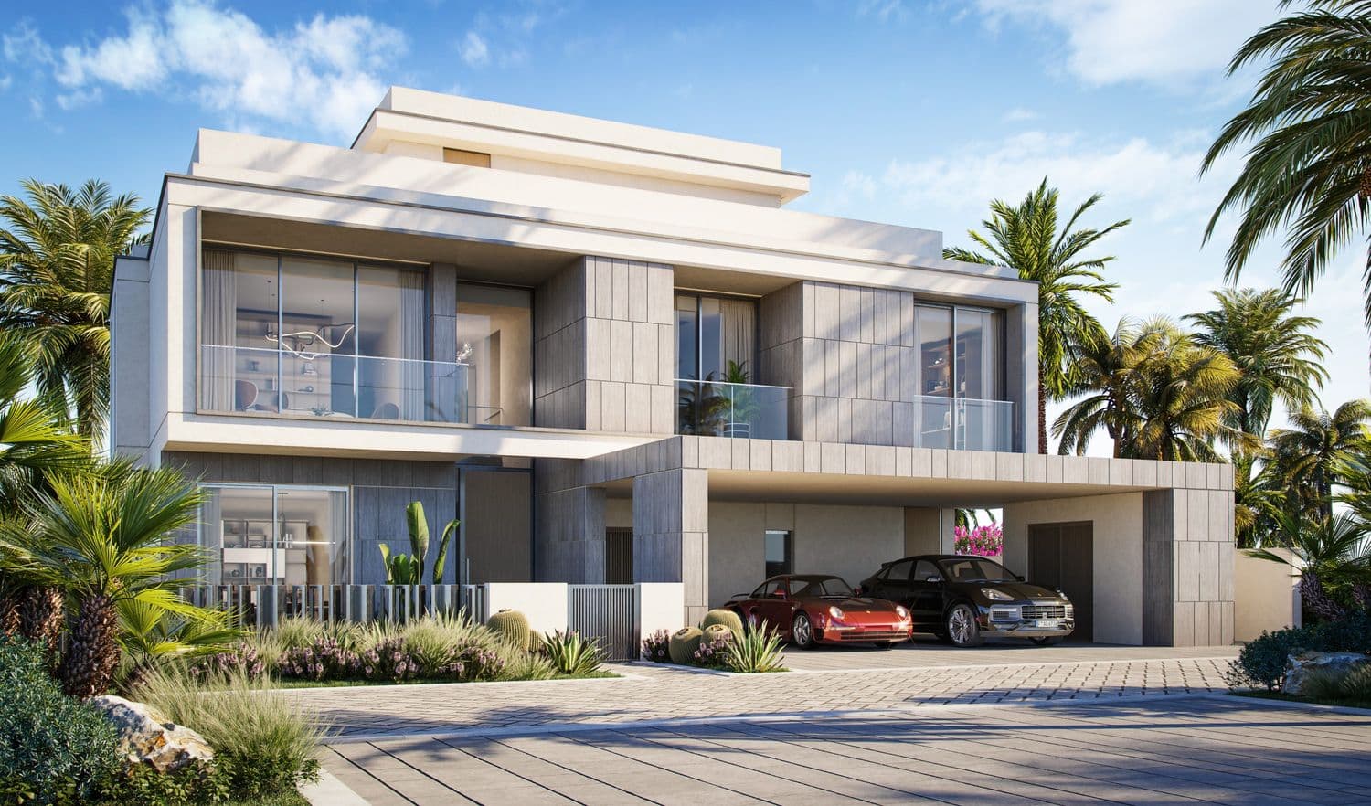 Modern villa exterior